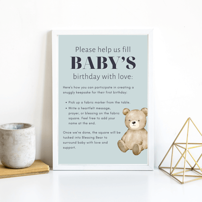 Signo de baby shower IMPRIMIBLE