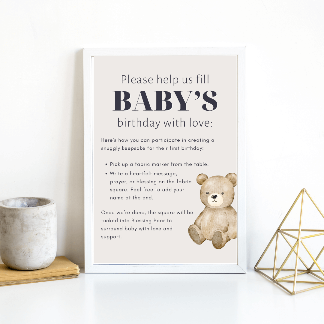 Signo de baby shower IMPRIMIBLE