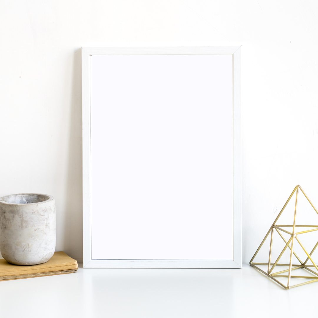 White Tabletop Frame
